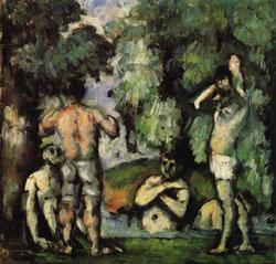 Five Bathers, Paul Cezanne